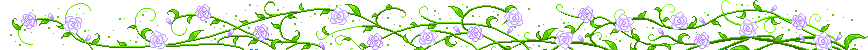 divider of green vines and blue roses